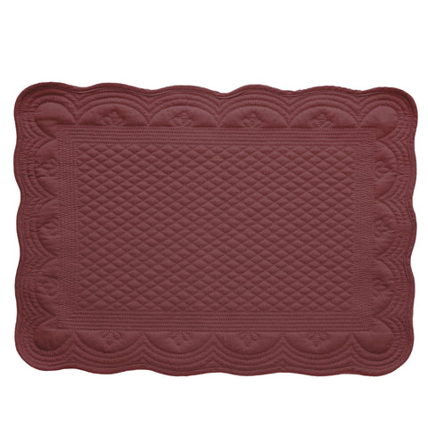 Estrid placemat 48.5x33.5 cm. dark red