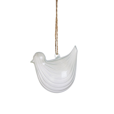 Feya glass ornament 7 cm light green