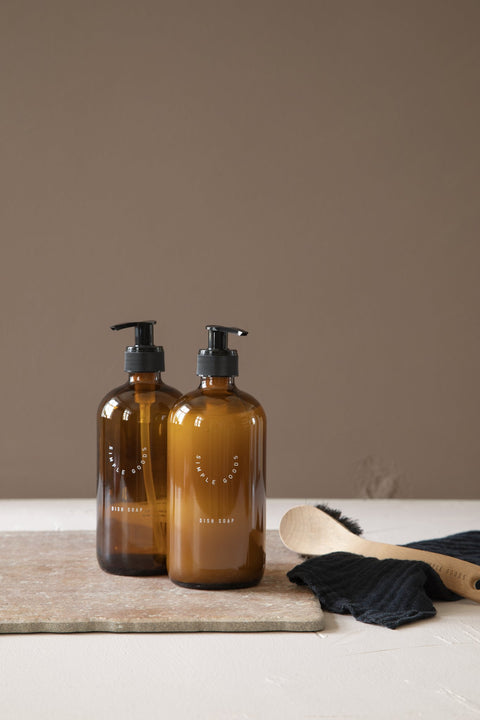 Empty Glass Bottle Dish Soap  500 ml