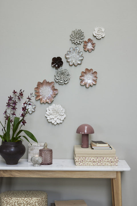 Floria  wall decoration H2.8 cm. brown