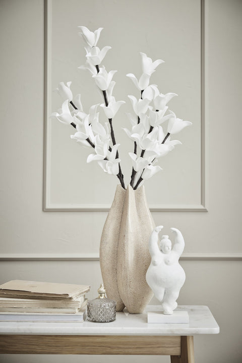 Miya jar H10.5 cm. light grey