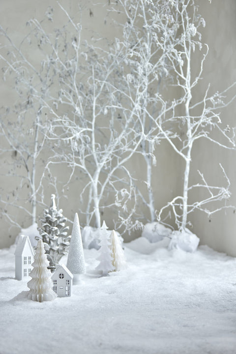 Seholia decoration house H28 cm. white