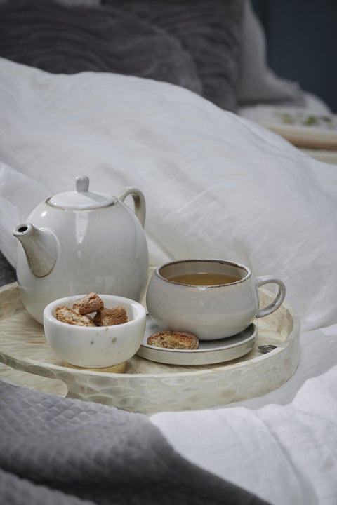 Amera cup/saucer 40 cl. white sands