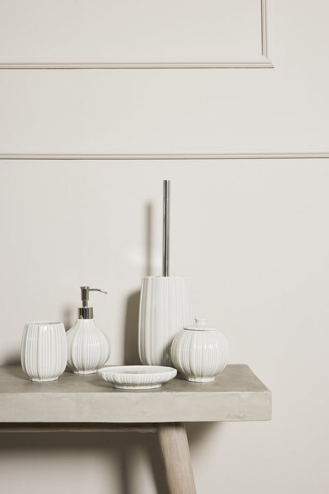 Lily toilet brush camel ceramics H39 cm