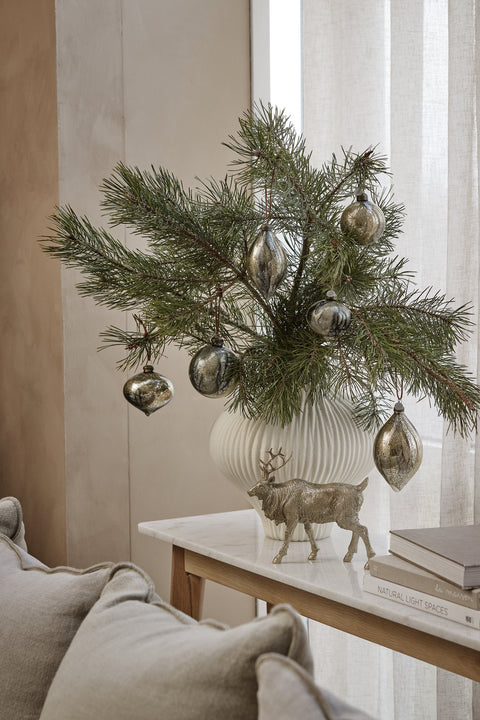 Nosille decoration H12 cm. silver