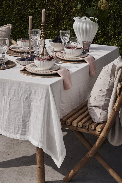 Verinne vase white glass H28.5 cm