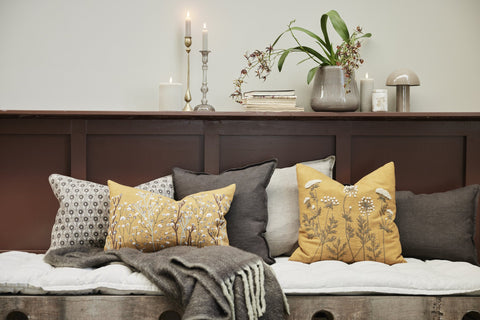 Efina cushion cover 50x50 cm. brown