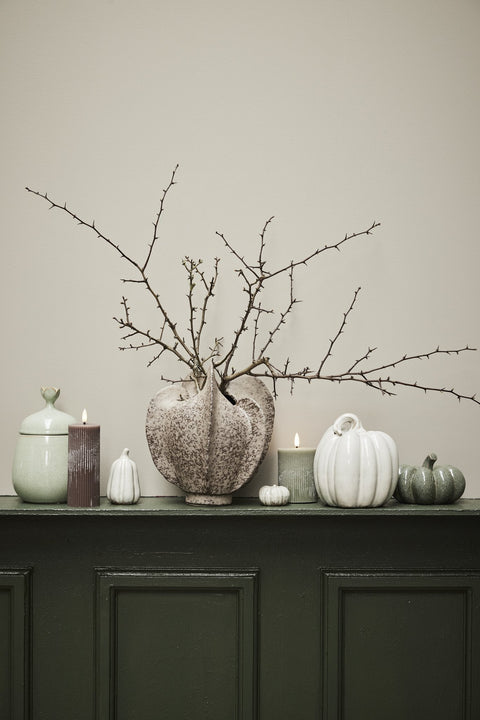 Lillia  LED candle  H10 cm. sage green