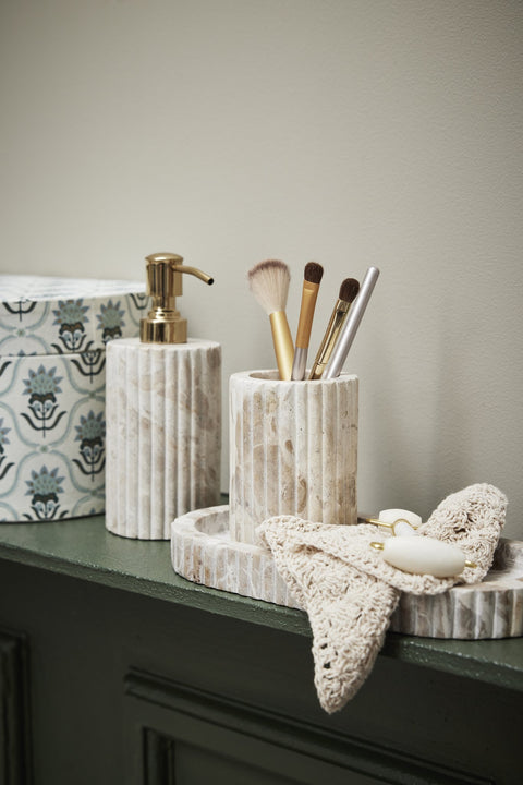 Eliana dispenser 8x8 cm. linen