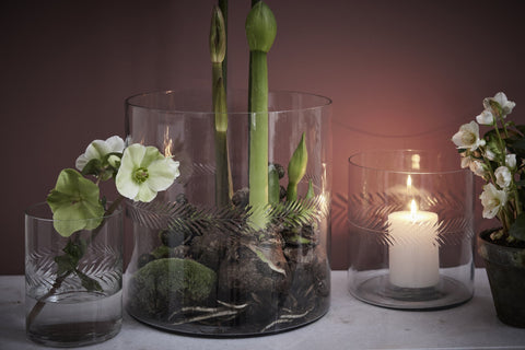 Carla  vase H20 cm. clear