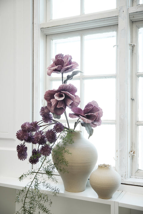 Happia  decoration H12 cm. purple