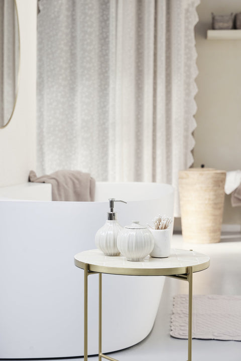 Lily jar camel ceramics H11 cm