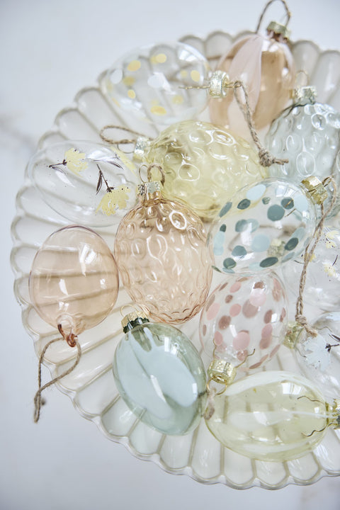 Fedora  ornament 7 cm  Yellow/White