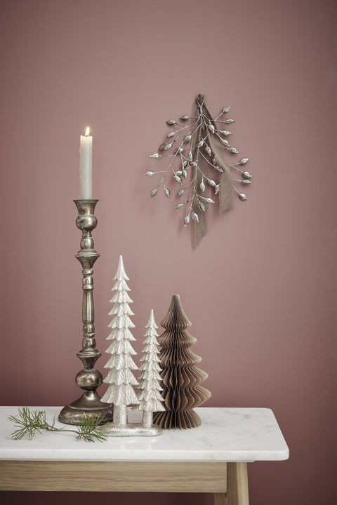 Misella  candlestick H49.5 cm. antique silver