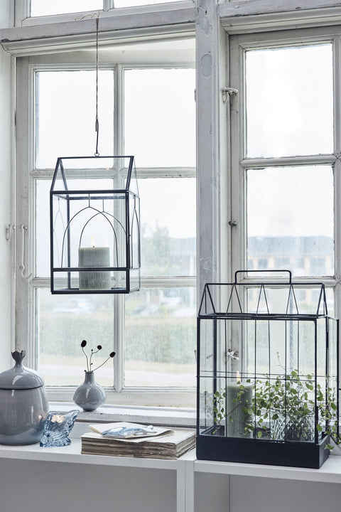 Helene  vase H9 cm. grey
