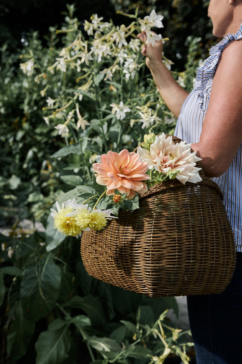 Esther  basket H36 cm. brown