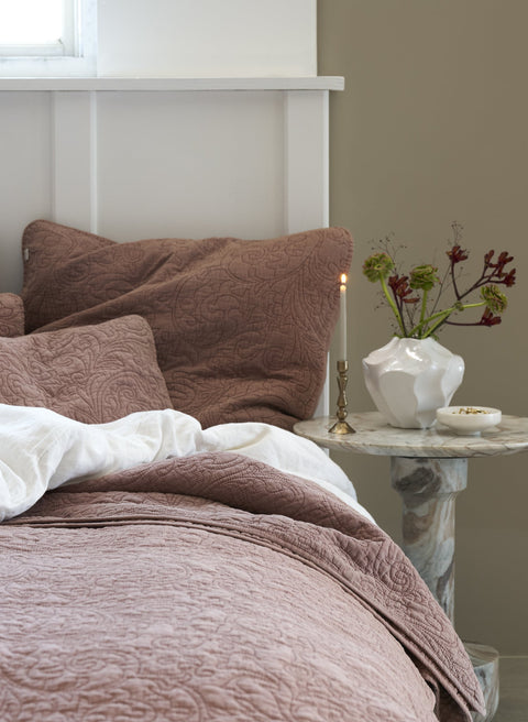 Isabelle cushion cover 40x60 cm. rose tan