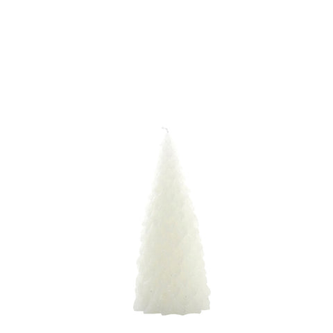Trelia decoration candle H20 cm. white