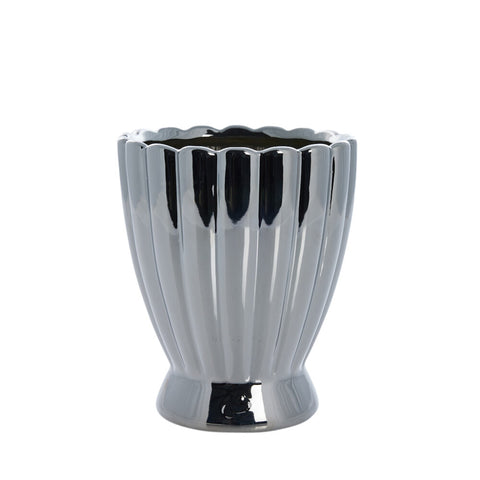 Shenella flower pot Ø15 H18 
silver