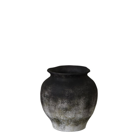 Anna flower pot H26.5 cm. antique black