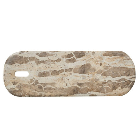 Ellia chopping board 60X20 linen Marble