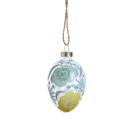 Feanne glass ornament 7 cm yellow