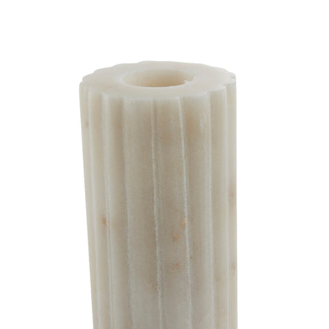 Eliana candlestick 12.5x4.5 cm. white marble