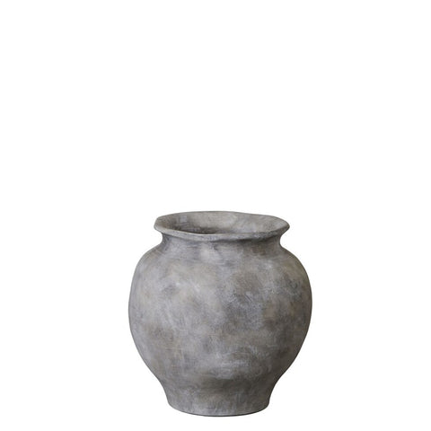 Anna flower pot H26.5 cm. antique grey