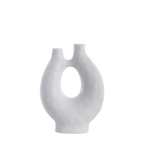 Ayla decoration vase H30 cm. white