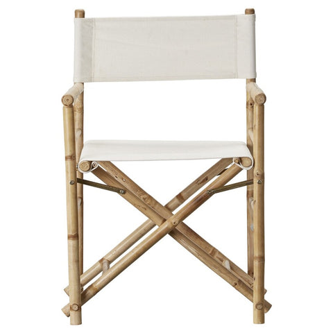 Mandisa director chair 88x44 cm. bamboo / white