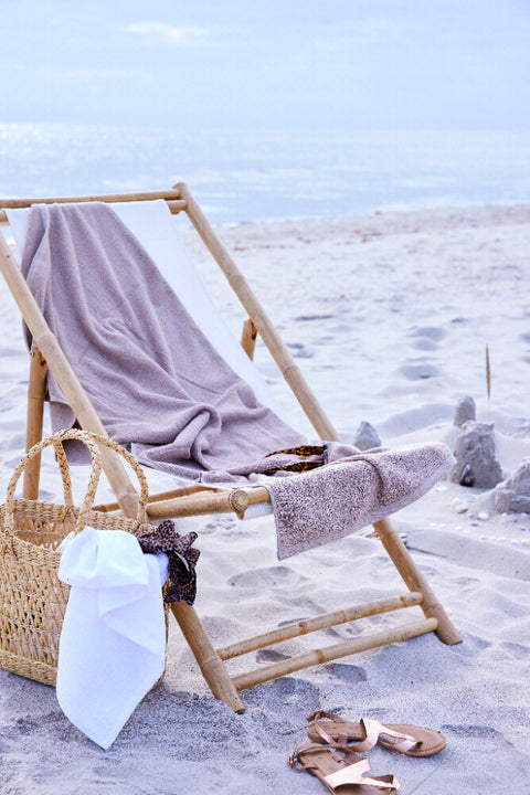Mandisa Bamboo/Canvas folding beach chair 112 cm.
