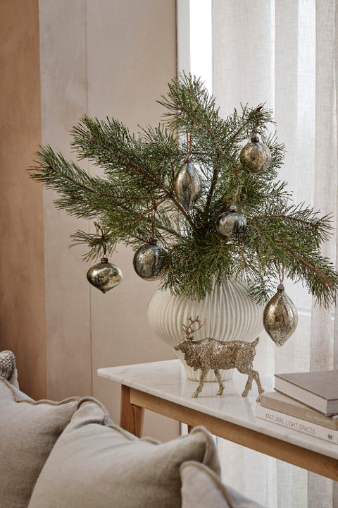 Nosille decoration H8 cm. silver