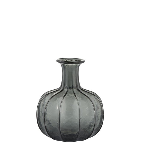 Miyanne vase H21 cm. smoked grey