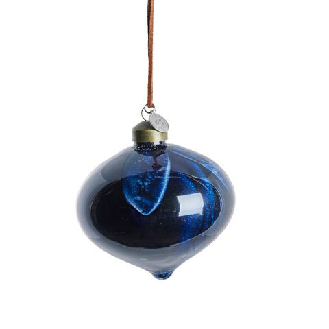 Nosille decoration dark blue, Glass 10X10