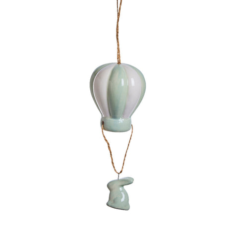 Deifilia air ballon/bunny ornament ceramics sage green