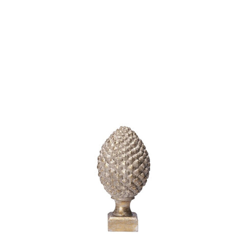 Serafina pine cone H24.5 cm. antique light gold