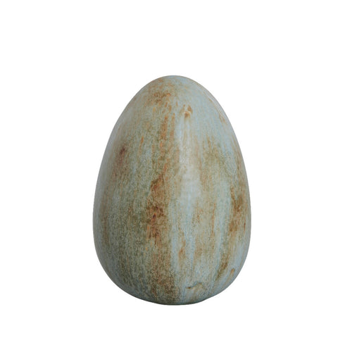 Dehaya decoration egg 20 cm sage green