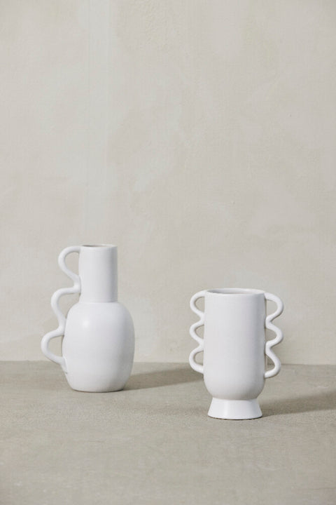 Suselle vase 16.8X12.9X25.5 cm, White