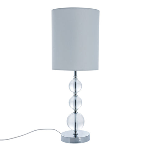 Sille table lamp 20X20X55 cm, Silver/Clear