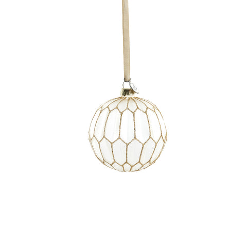 Navina bauble H8 cm. white