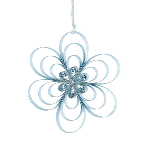 Parillia Paper Ornament Easter paper flower H11 cm. light blue