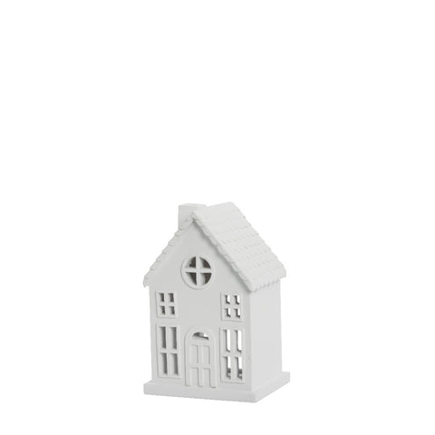 Seholia decoration house H17 cm. white