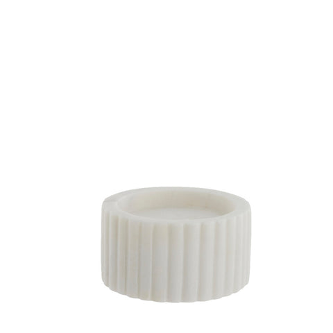 Eliana candlestick 5x10 cm. white marble