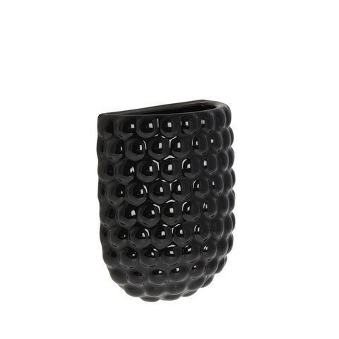 Dotsie wall pot H20 cm. black