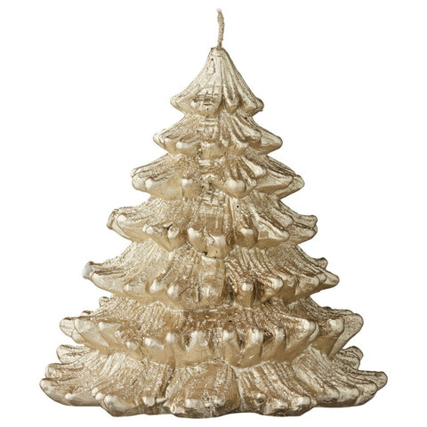 Nordic decoration candle light gold 14 cm.