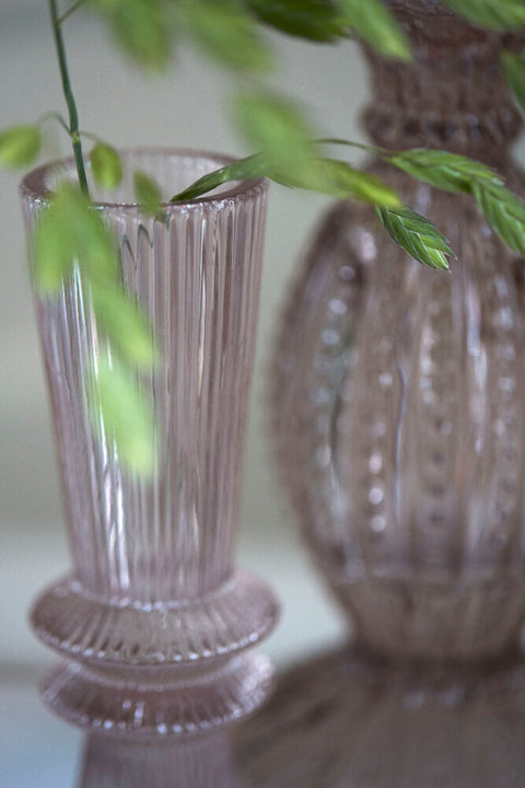 Sivia candlestick/vase H15.5 cm. bark