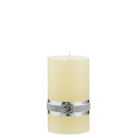 Rustic pillar candle H12.5 medium  cm. mellow