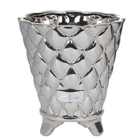 Precious flower pot silver 18 cm.