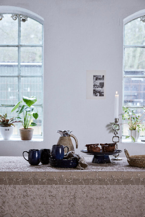 Eloise tablecloth 280x160 cm. dark linen