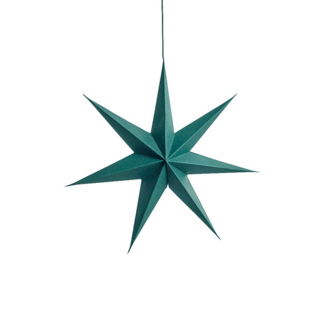 Pappia paper star H30 cm. dark green